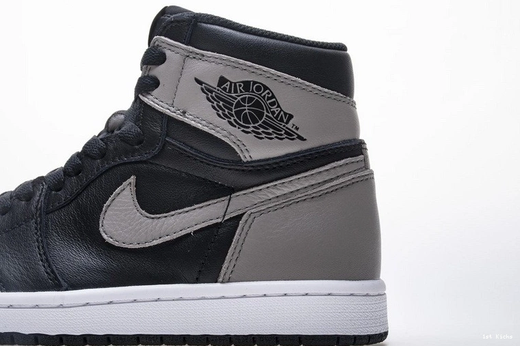 High OG Black Jordan Gray Retro Shadow 555088-013  1 Air 0324